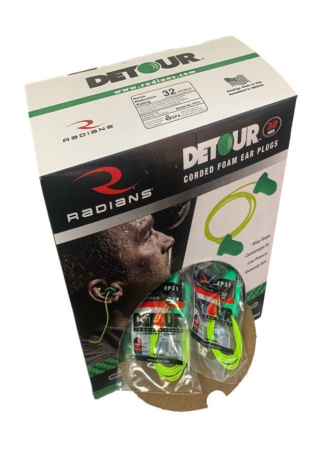 راديانس سدادات أذن إسفنجية للاستخدام مرة واحدة من ديتور 32 - مزودة بسلك - Image 1